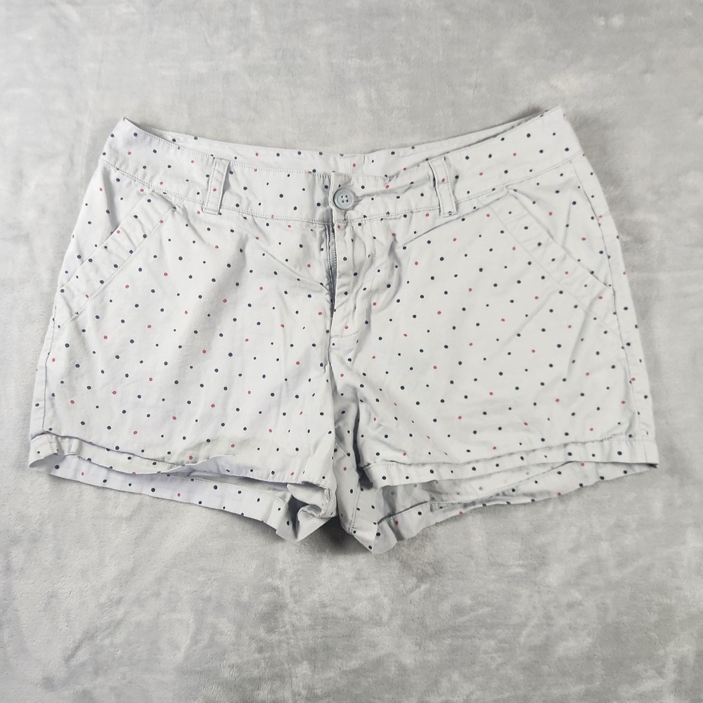 Columbia polka dot grey blue shorts size 12 4L